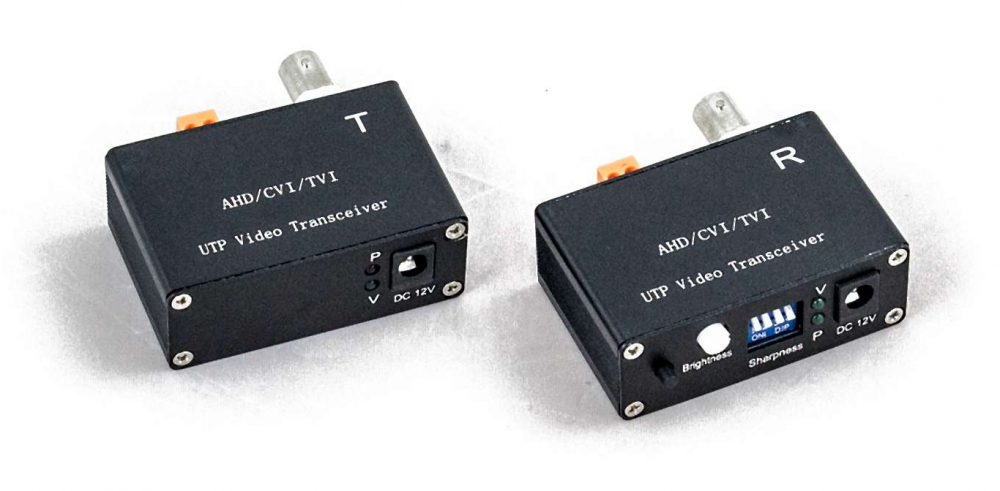 активный комплект передачи видео сигнала по витой паре HM-H120TR 