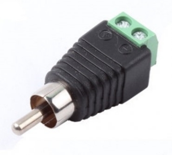 Разъем RCA (папа) под винт. RCA-08M