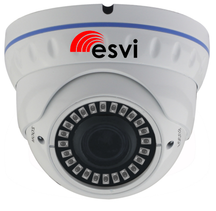 Купольная уличная IP видеокамера, 5.0Мп, f=2.8-12мм, POE EVC-IP-DNT5.1-CG-P (XM) 