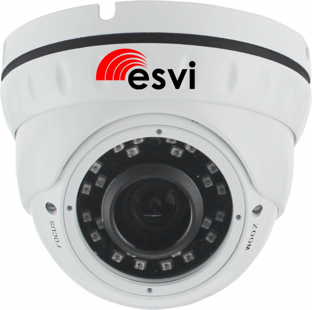 Купольная уличная IP видеокамера, 5.0Мп, f=2.8-12мм, POE EVC-IP-DNT5.0-CG-P (XM) 