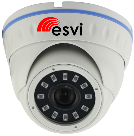 купольная уличная IP видеокамера, 4.0Мп*20к/с, f=2.8мм, POE, микрофон EVC-IP-DN4.0-MG-P/M (XM) 