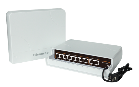 коммутатор PoE 9+2 порта, защищенный корпус POE-92EW 