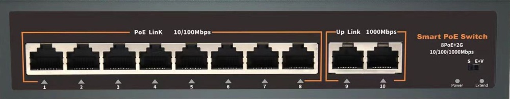 коммутатор PoE 4+2 порта, защищенный корпус POE-42EW 