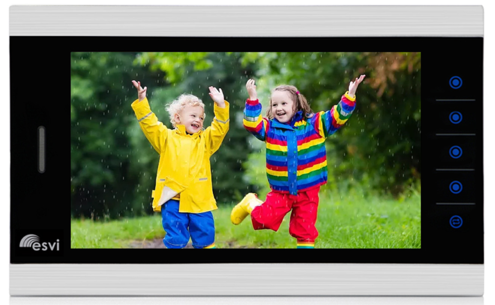 цветной FHD (1080P), 10 видеодомофон на две вызывные панели, слот microSD EVJ-10-1-FHD 