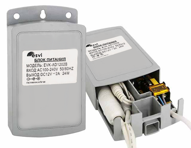 блок питания с защитой IP51, 12В/2А EVK-AD1202B