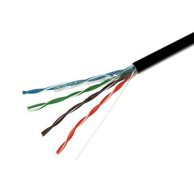 Кабель UTP 5e 4x2x0.5 мм, 24AWG медь, внешний, 305 м/бухта