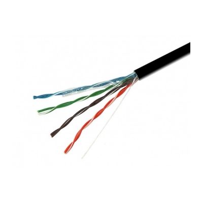 Кабель UTP 5e 4x2x0.5 мм, CCA, внешний, 305 м/бухта