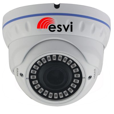 Купольная уличная IP видеокамера, 4.0Мп*20к/с, f=2.8-12мм, POE EVC-IP-DNT4.0-MG-P (XM) 