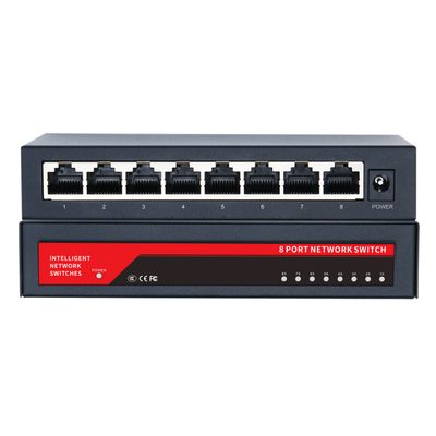 неуправляемый коммутатор 8 портов Ethernet 1000 Мбит/с, 5В, металл EN-1008GM 