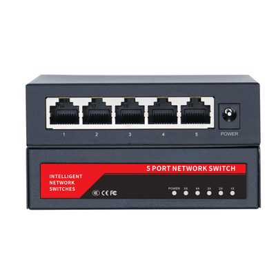 неуправляемый коммутатор 5 портов Ethernet 1000 Мбит/с, 5В, металл EN-1005GM 