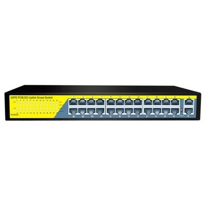 коммутатор PoE 24+2 портов, металлический корпус POE-2404-1 