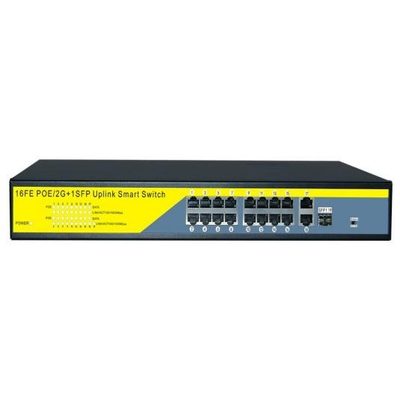 коммутатор PoE 16+3 портов +1 SFP, металлический корпус POE-1603-1 