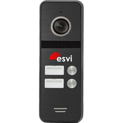 вызывная CVBS панель на два абонента к видеодомофону, 600ТВЛ , цвет черный EVJ-BW8-2(b) 