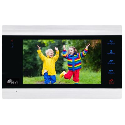 цветной FHD (1080P), 7 видеодомофон на две вызывные панели, слот microSD EVJ-71-FHD